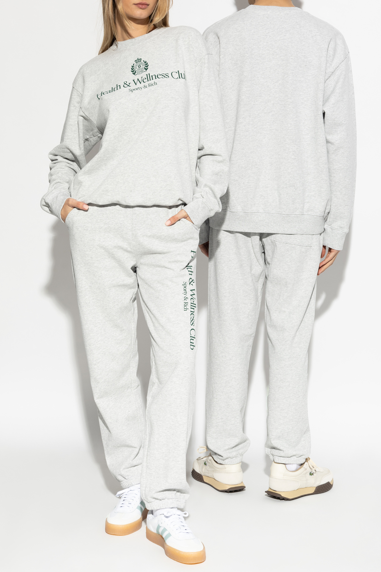 Sporty & Rich Sweatpants from the H&W Crest - Heather